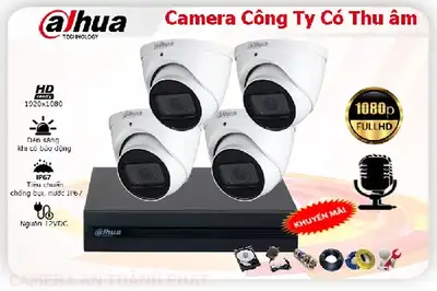 Lắp đặt camera Bộ Camera Quan Sát Công Ty Có Thu Âm