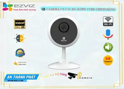 Lắp đặt camera CS-C1C-E0-1E2WF sắc nét Wifi Ezviz ➠ 
