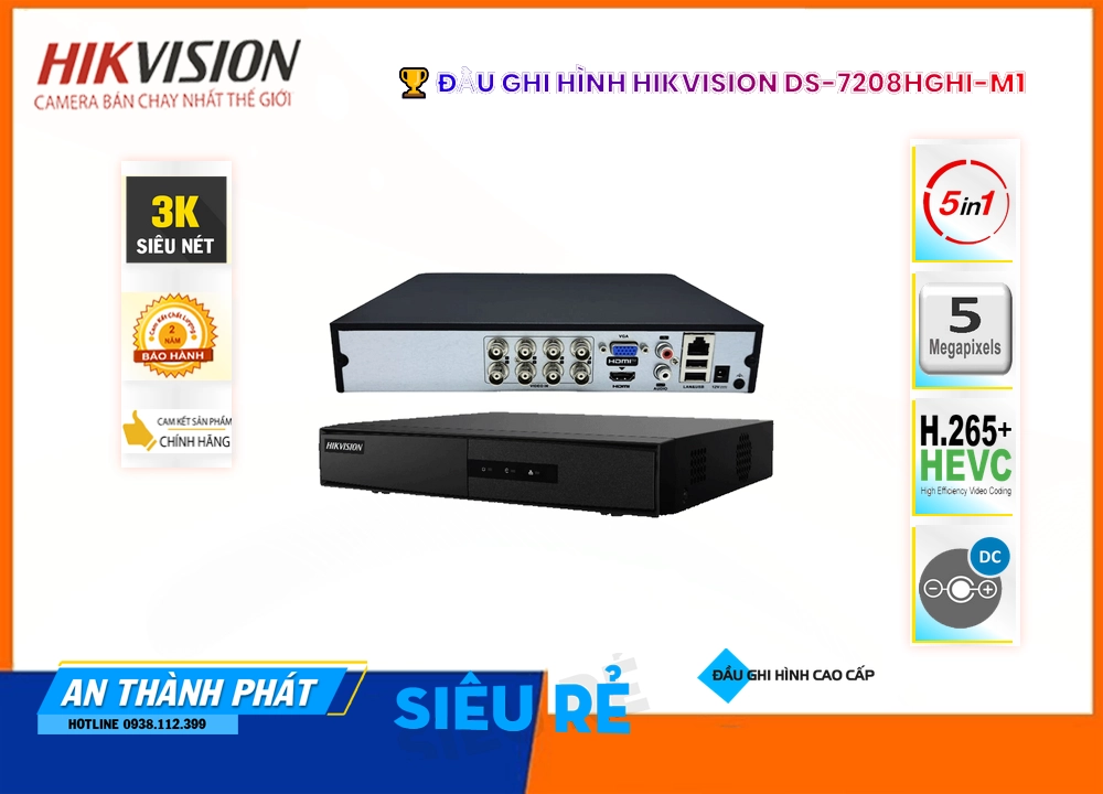 DS-7208HGHI-M1 Đầu Ghi Hình Công Nghệ Mới DS-7208HGHI-M1 Đầu Ghi Hình Công Nghệ Mới