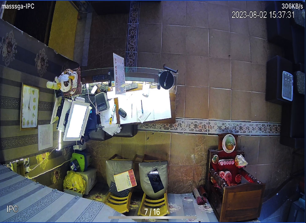 Hình  Camera An Ninh   thực tế  Độ phân giải 4.0 MP của bộ Lắp Đặt Camera Phòng Khám Ghi Âm sử dụng mã DS-2CD1347G0-LUFC
